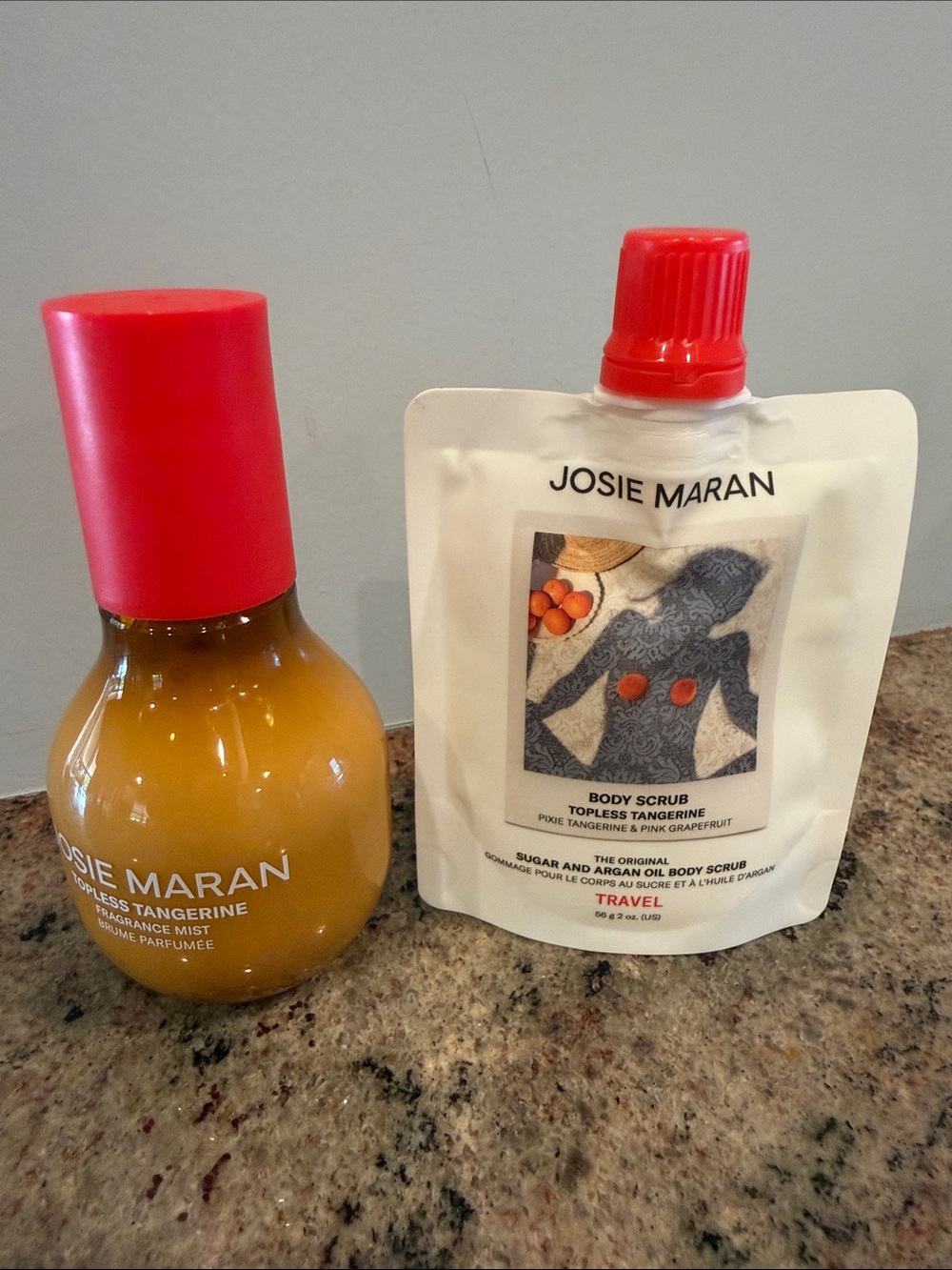 JOSIE MARAN Topless Tangerine Body Scrub & Mist NEW